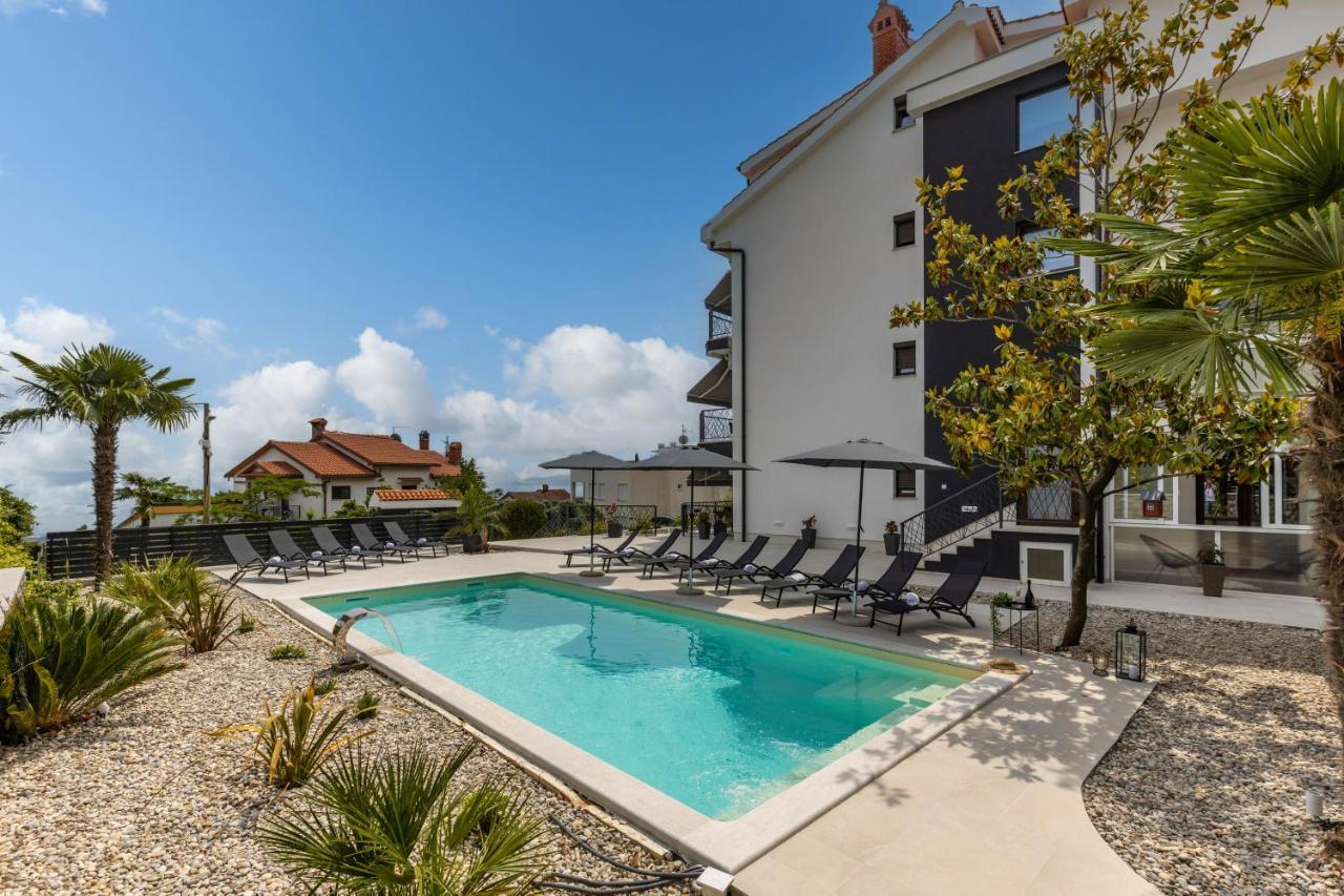 Villa Adriatic, Apartment Enio With Swimming Pool, Panoramic Sew View, Free Parking Ičići 외부 사진